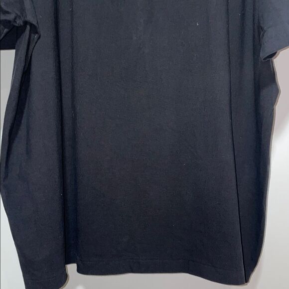 Black Graphic T-Shirt with Bold Print - Picture 9 of 9